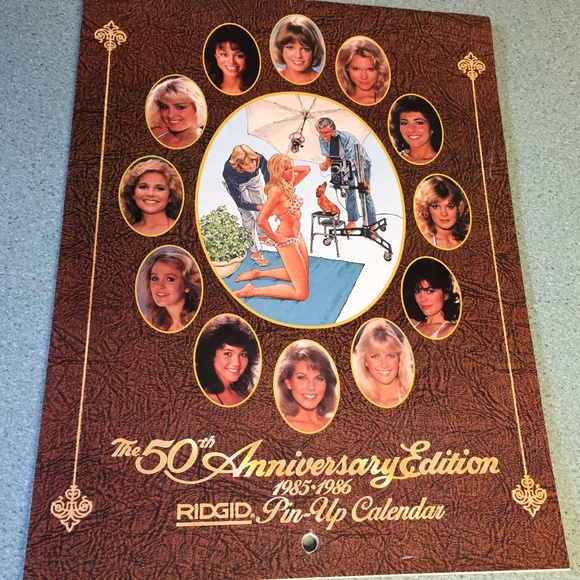 VINTAGE RIDGID TOOLS 9 -2 YEAR PIN-UP CALENDARS 1979-1998 INC RAQUEL WELCH REDO - Picture 5 of 17